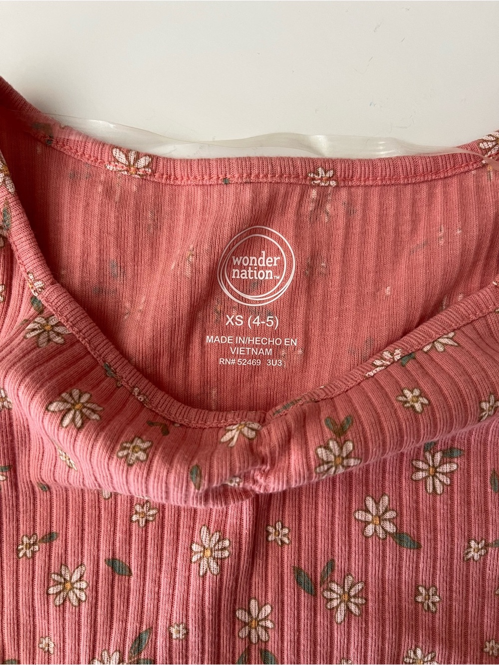 Wonder Nation | Sage Green Denim Shortall with Pink Floral Tee - Picture 4 of 9